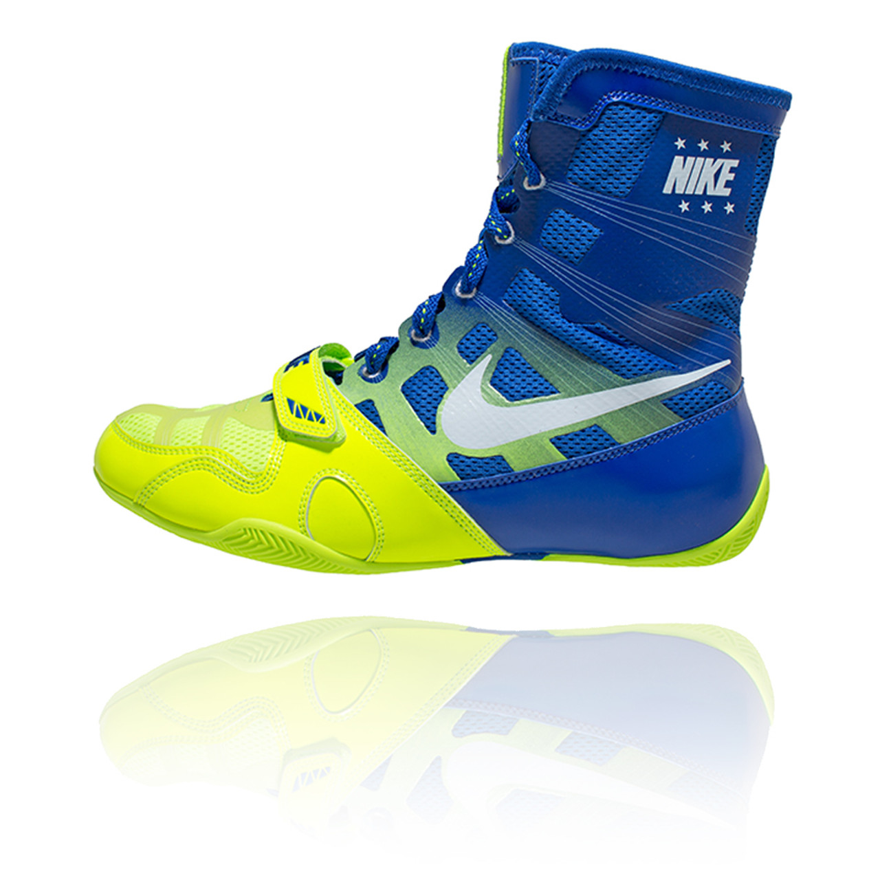 Nike HyperKO Volt / White - Game Royal Boxing Shoes - PRO MUAY THAI