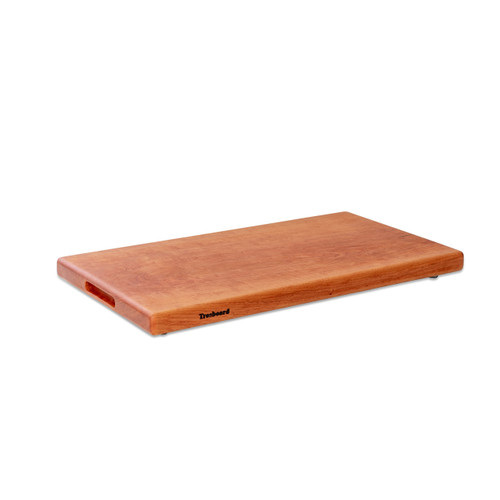 Large cherry chopping board by Treeboard. These cutting boards are organic.