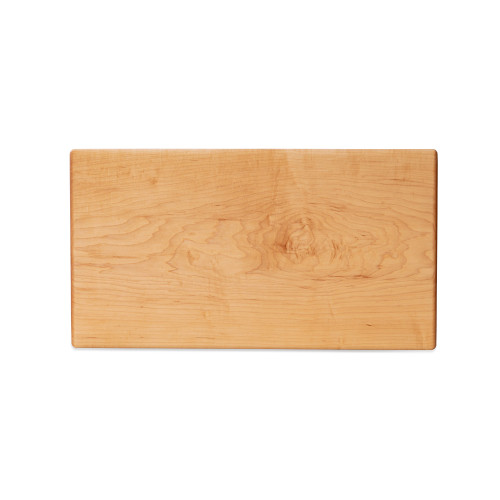 Large hard maple cutting board by Treeboard, top view