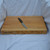 Hard maple cutting board, made from a solid single piece of rock-hard wood and finished with food-grade raw linseed oil and carnauba wax.