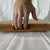 Recessed finger joint in large hard maple cutting board by Treeboard.