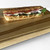Large hard maple cutting board by Treeboard with juice groove and submarine or Subway sandwich.