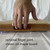 Treeboard's large hard maple cutting board with optional recessed finger joint, showing hand.