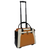 Black, Tan, Cream Rolling Stenographer Machine Rolling Case Angle