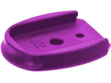 NDZ Purple Magazine Plate for Sig Sauer P227 .45 ACP 10 & 14 Round - Angled View Top
