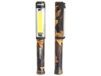 Nebo Big Larry Flashlight COB LED CAMO - Front and Back View