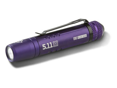 5.11 Tactical EDC PL1 Pen Light Ultra Violet, Purple - Angled View Left