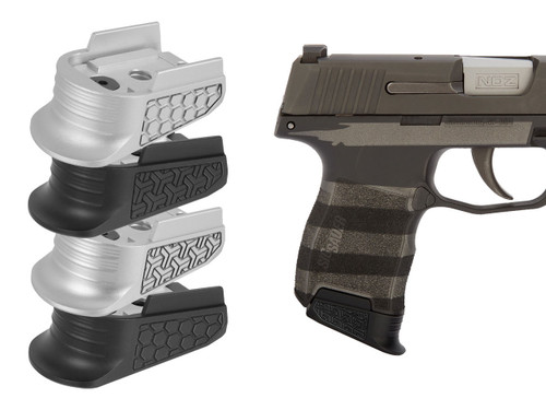 Sig Sauer P365 Finger Extension Plate with Laser Deep Engraved side panels - Multiple Variations