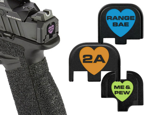 NDZ Conversation Heart Rear Plates - Multiple Variations