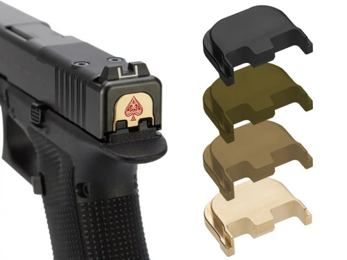 NDZ Glock Gen 6 & V-Series Rear Plates, Brass - Multiple Variations