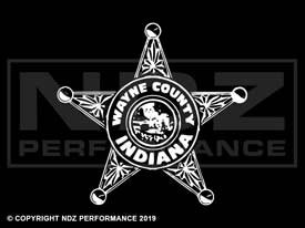 345 - Police Indiana Wayne County Logo