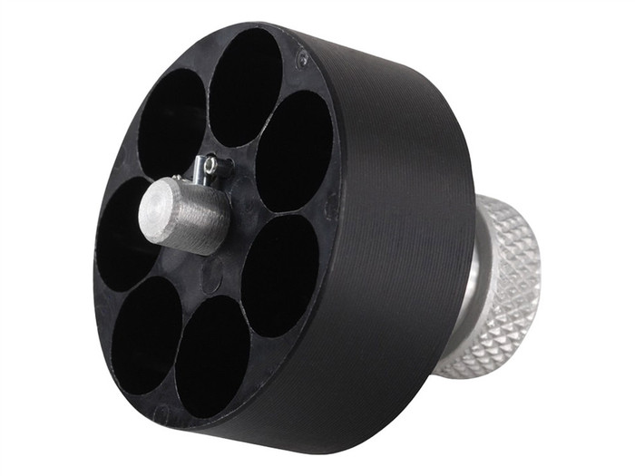 HKS 6 Round .32 H&R Magnum Revolver Speed Loader 32-J Model for Ruger SP 101 and Taurus 73, 74, 741 - Front View