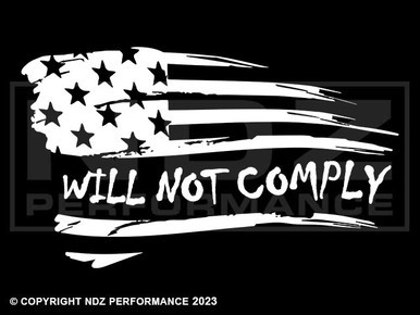 2119 - Will Not Comply Dist US Flag