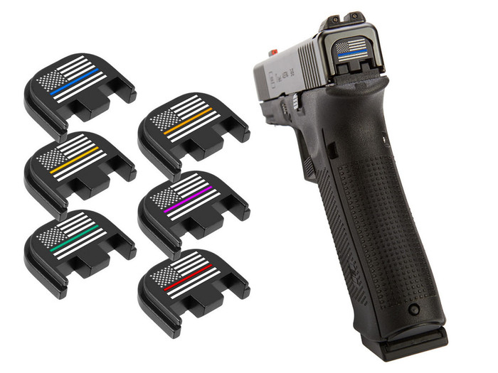NDZ Glock Rear Slide Cover Plate, Thin Line Series- Multiple Colors