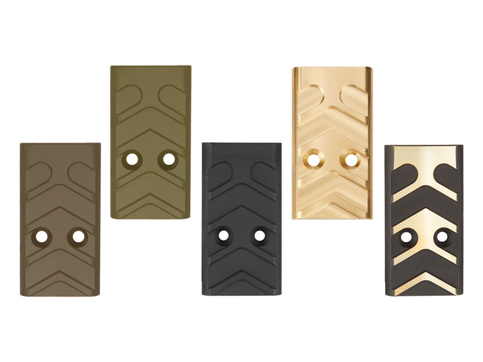 NDZ Glock Gen 4-5 & Crossover MOS Optic Cover Plate Brass, Aspis Cut - Multiple Variations