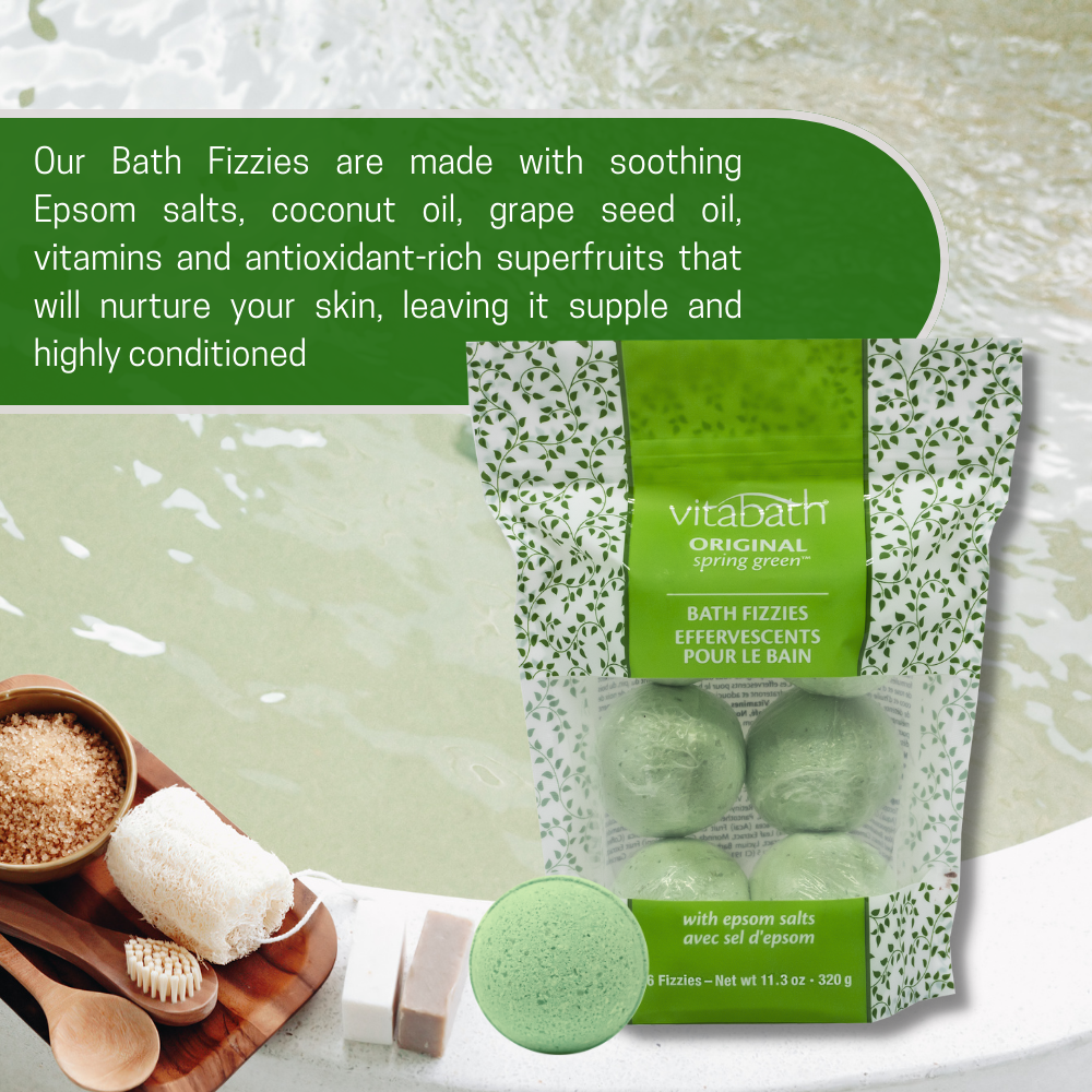 Original Spring Green™ Bath Fizzies 11.3 oz/320 g | Vitabath