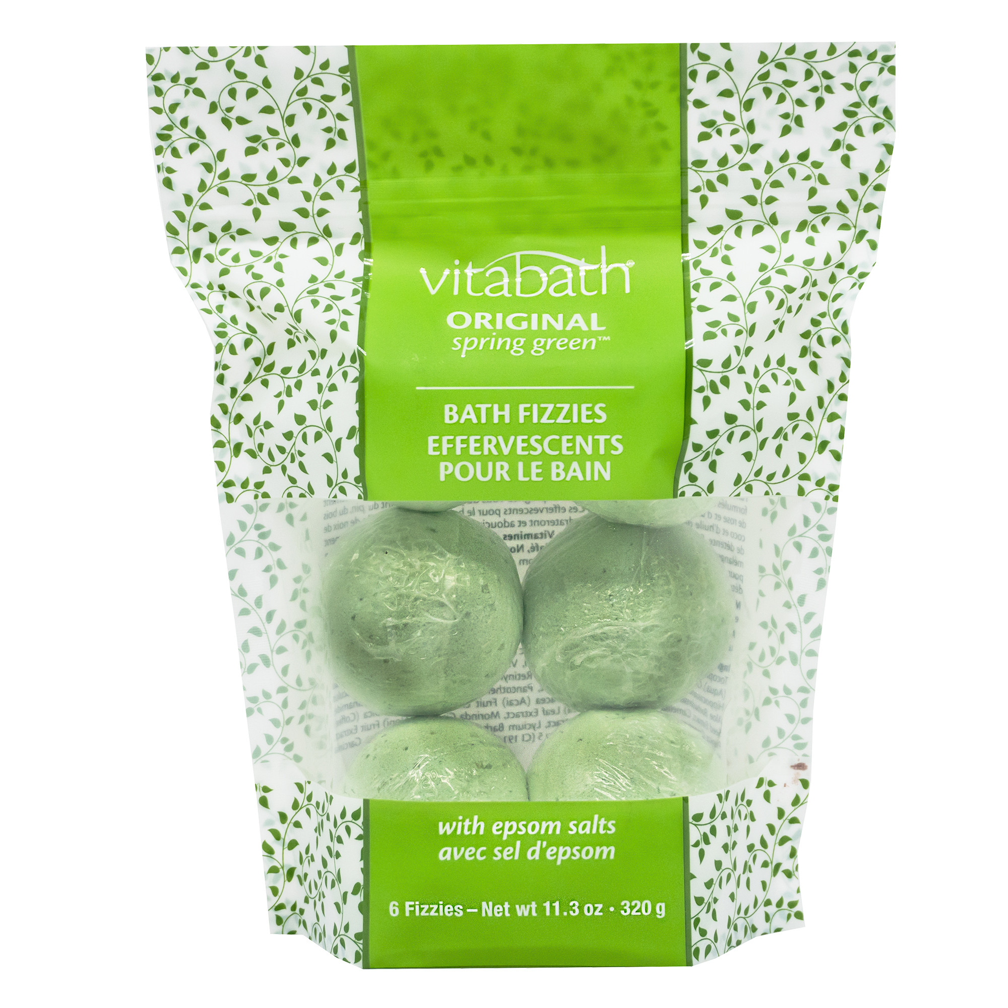 Original Spring Green™ Bath Fizzies 11.3 oz/320 g | Vitabath