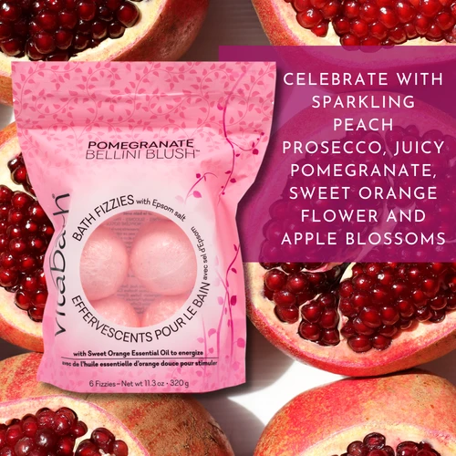Pomegranate Bellini Blush™ Bath Fizzies 11.3oz/320g