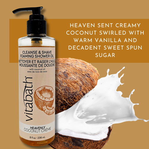 Heavenly Coconut Creme™ Cleanse & Shave Oil 8 fl oz/236 mL