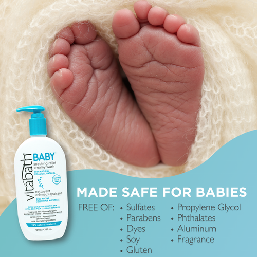 BABY Soothing Relief Creamy Wash  12 fl oz/355 mL