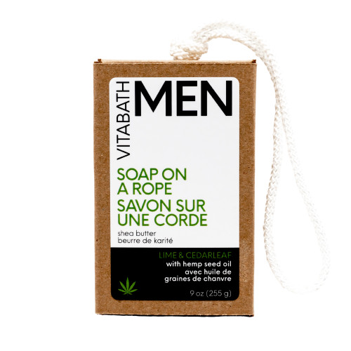 ★87MM★ Mmlg ABBEY ROAD HFT NATURAL SOAP Vitabath® Amber Woodland Hemp Bar Soap on a Rope