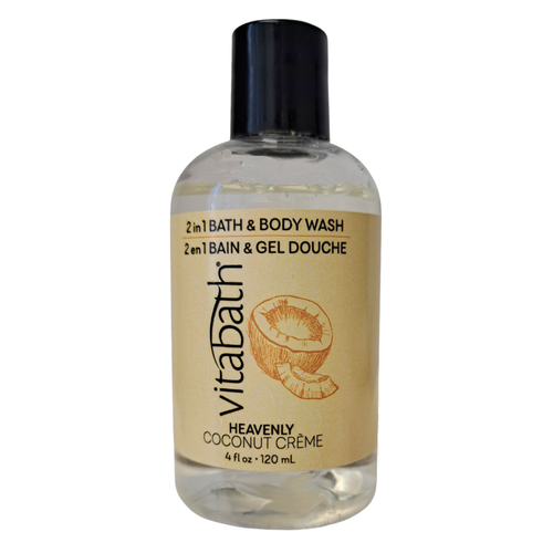 Heavenly Coconut Crème™ 2 in 1 Bath and Body Wash 4 fl oz\120 mL