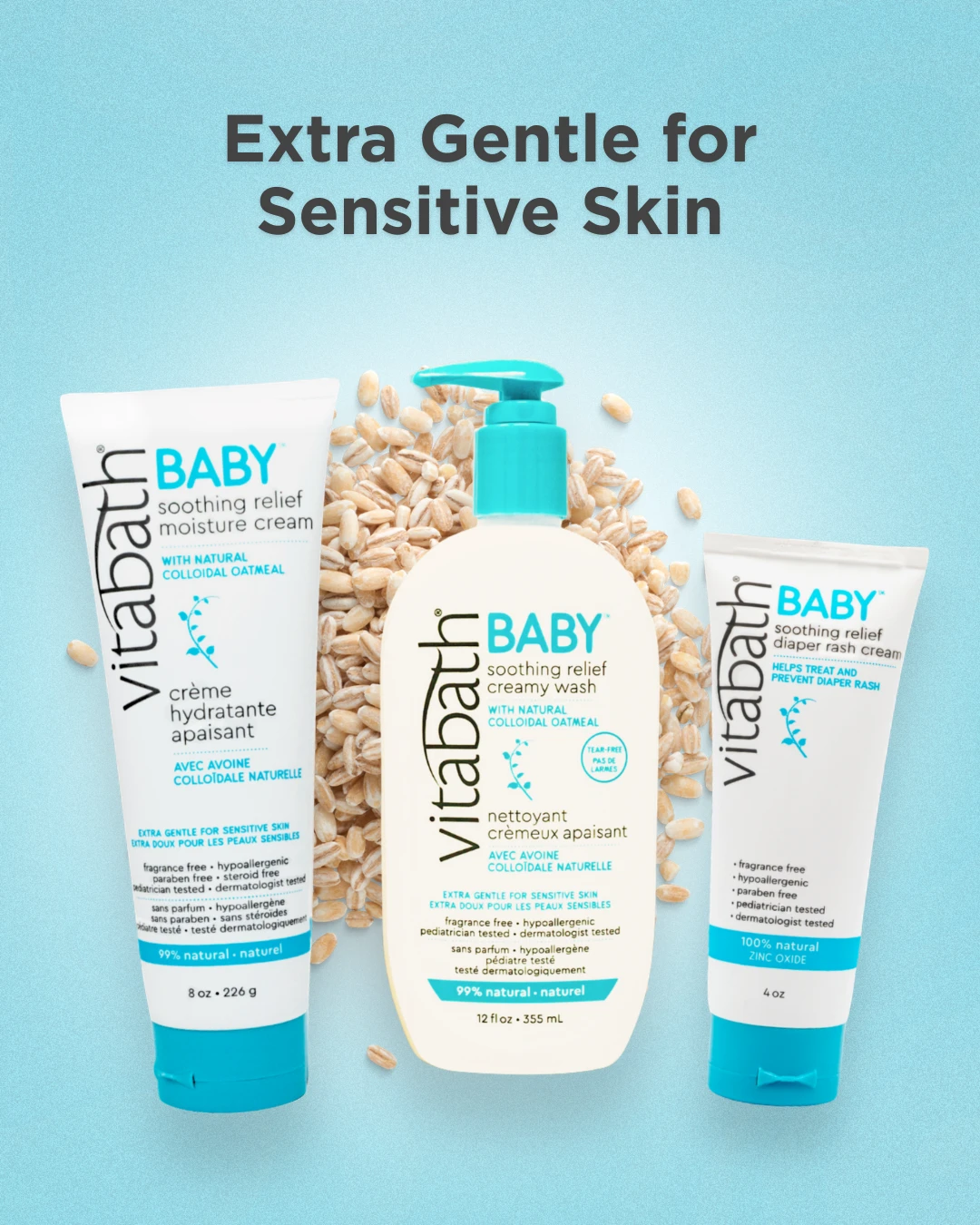 Soothing Relief: extra gentle for sensitive skin