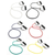 THERABAND Professional Resistance Tubing with Handles - 10 Pack