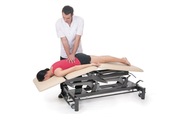 3 SECTION TREATMENT TABLE WITH POSTURAL DRAINAGE
