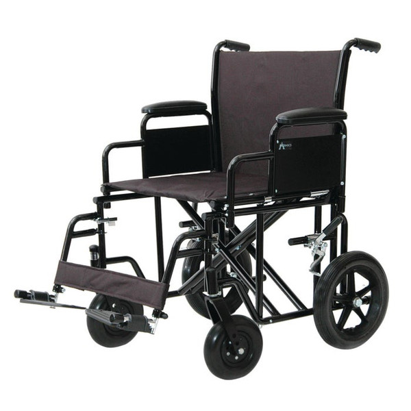 Heavy-Duty Transport Wheelchair