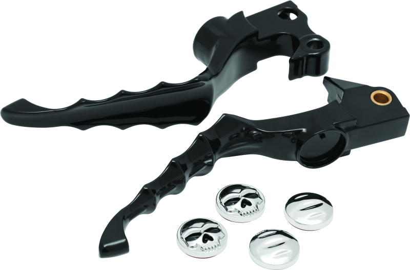 Kuryakyn Zombie Levers 04-13 XL Models Gloss Black - 1092
