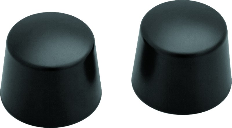 Kuryakyn Front Axle Nut Caps Satin Black - 1229