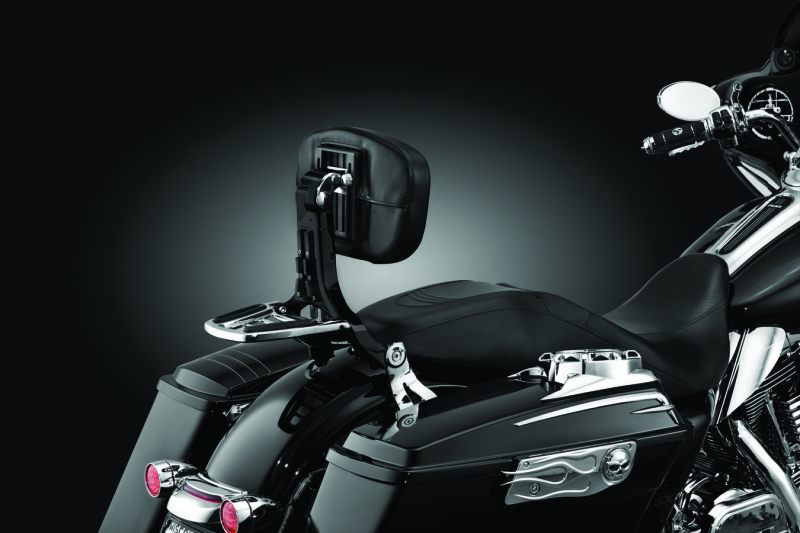 Kuryakyn Kuryakyn Multi-Purpose Backrest Black & Chrome - 1661