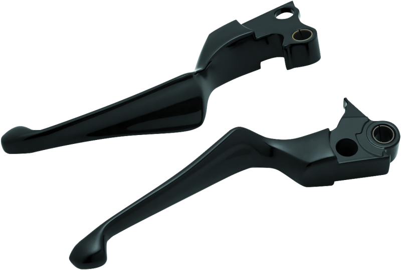 Kuryakyn Boss Blades Lever Set 96-Up Cable Gloss Black - 1847