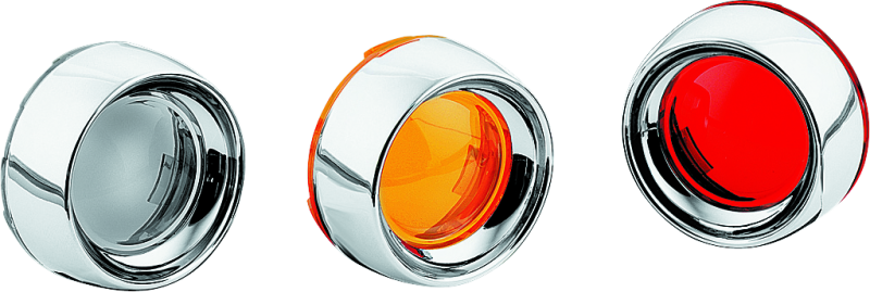 Kuryakyn Deep Dish Bezel With Smoke Lens Chrome - 2107