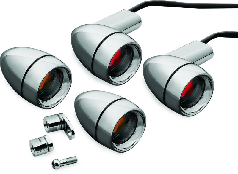Kuryakyn Kuryakyn Late Style Turn Signal Kit Chrome - 2317