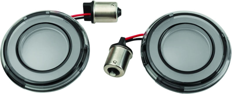 Kuryakyn Tracer L.E.D. Rear Turn Signal Insert, Red Light/Smoke Lens 1156 - 2907