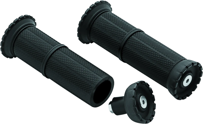 Kuryakyn Riot Universal Grips 1in Satin Black - 3585