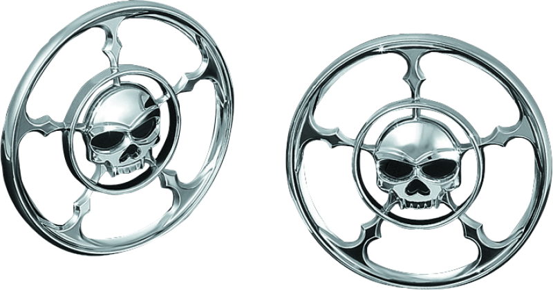 Kuryakyn Zombie Speaker Grills Chrome - 3787