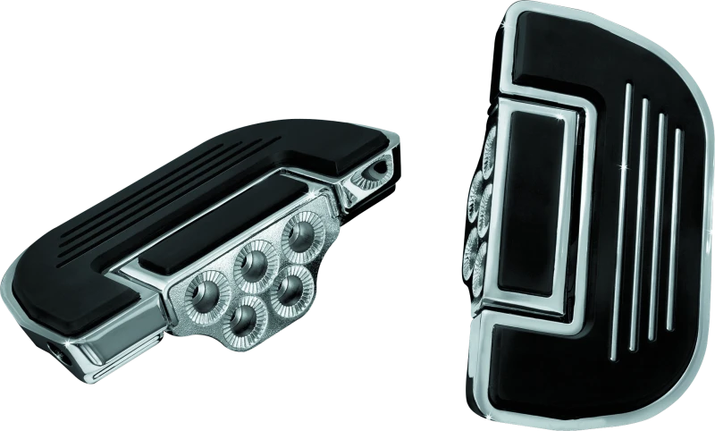 Kuryakyn Premium Ribbed Floorboards Without Adapter Chrome - 4351