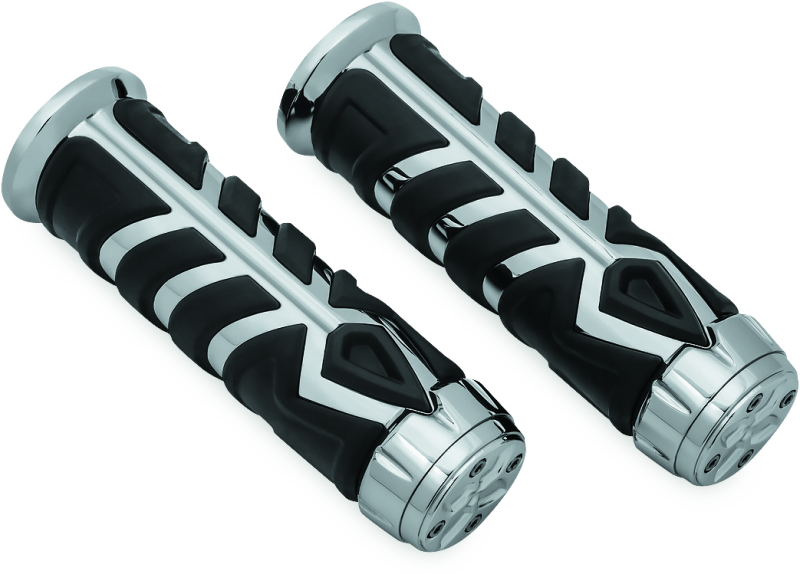 Kuryakyn Spear Grips For 7/8in Universal Indian Chrome - 5636