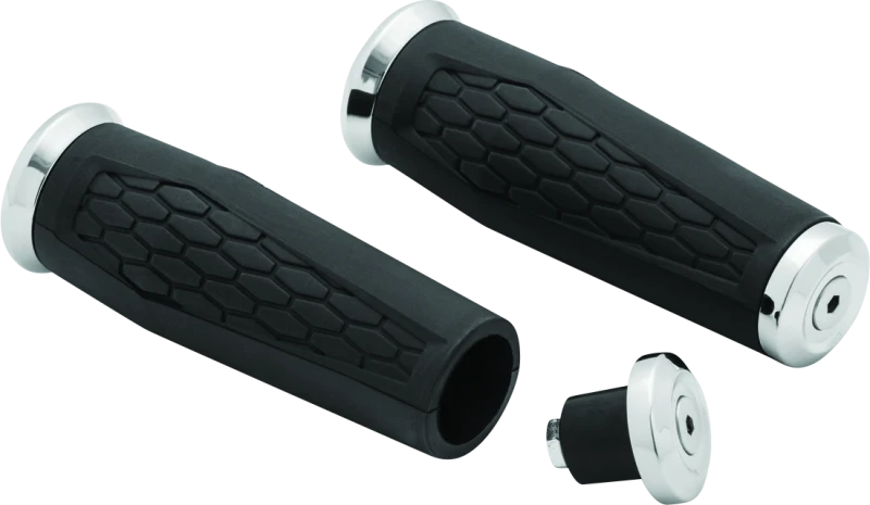 Kuryakyn Hex Grips 1inch Universal Chrome - 5926