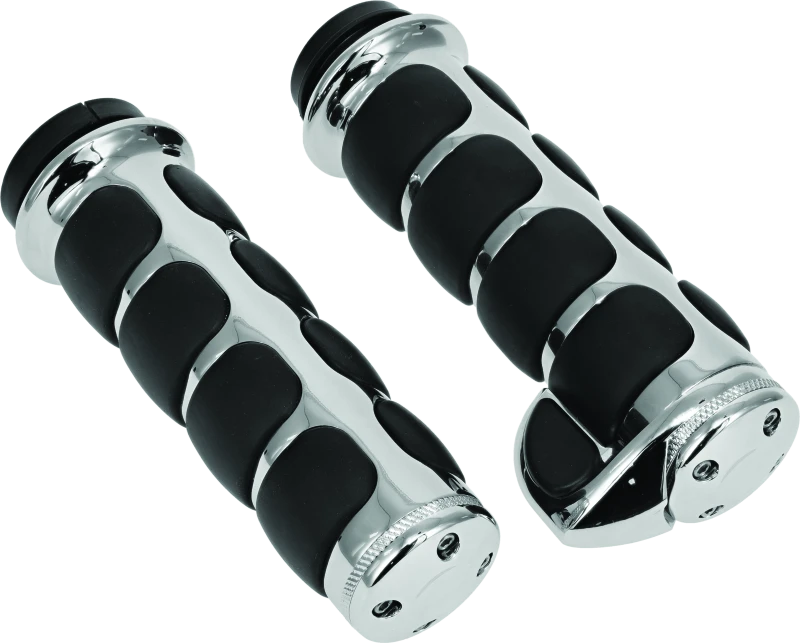 Kuryakyn ISO Grips With Throttle Boss Throttle-By-Wire Chrome - 6228