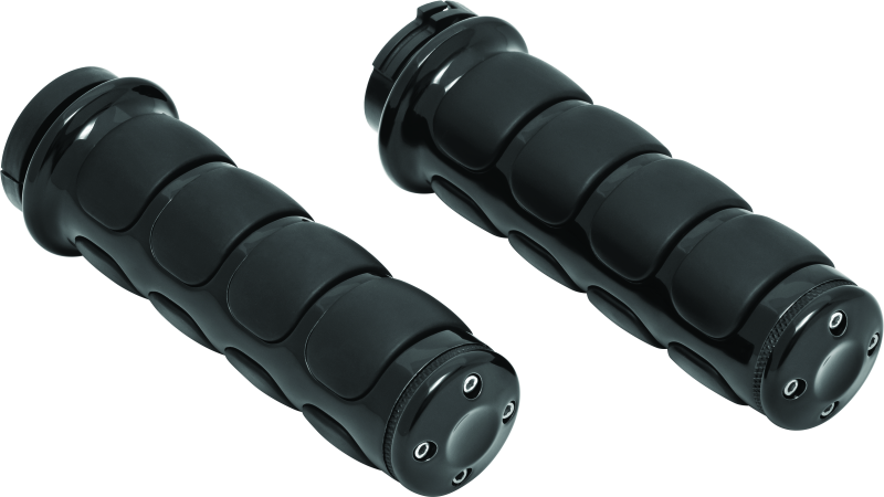 Kuryakyn ISO Grips Without Throttle Boss Dual Cable Black - 6320