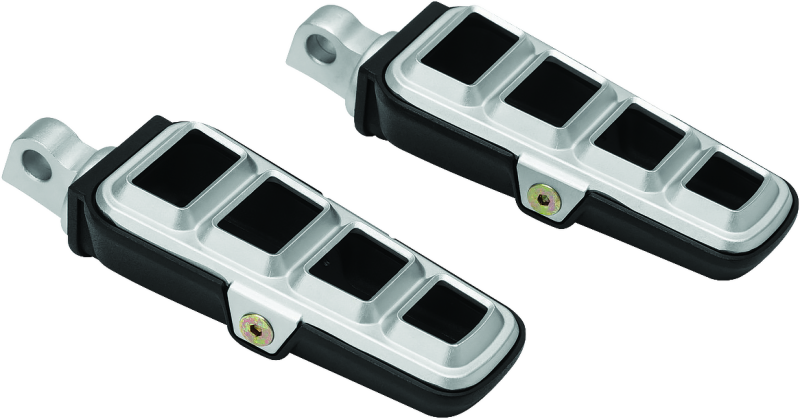 Kuryakyn Dillinger Pegs With Male Mount Adapter Silver - 6666