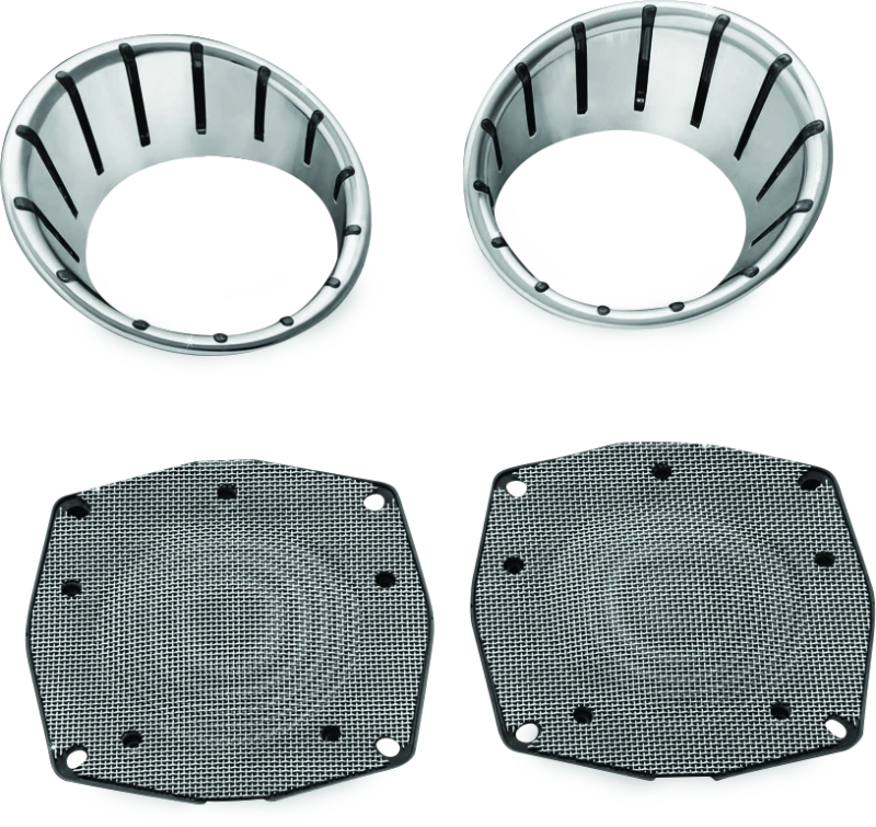 Kuryakyn LED Speaker Bezels 96-13 Touring Models Chrome - 7287