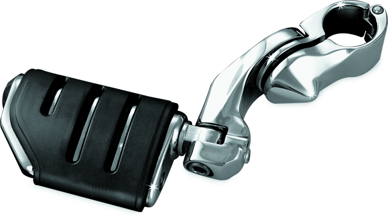 Kuryakyn Tour Tech Trident Dually 4in Back Arm With 1-1/4in Clamps Chrome - 7585