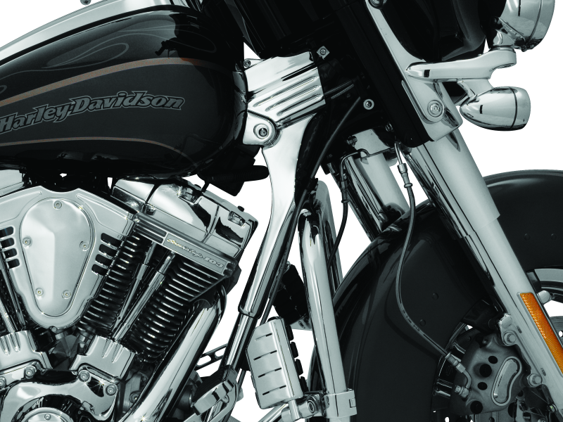 Coperture Collo Cromate Kuryakyn Deluxe Per Harley-Davidson Touring 1995-2005 | Kit Con Copri Tubi