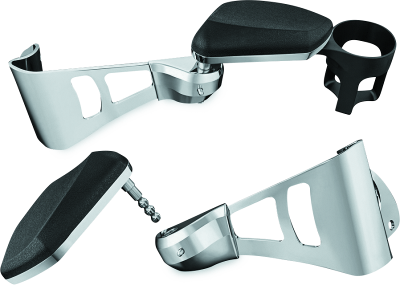 kuryume Kuryakyn Kuryakyn Passenger Armrests 14-23 Touring Models Chrome