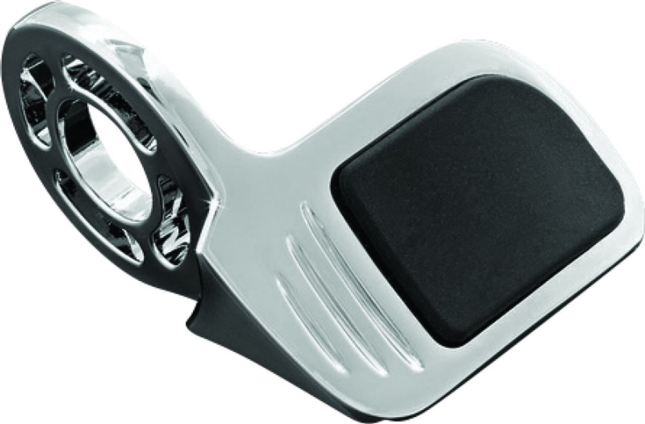 Kuryakyn 5901 オートバイフットコントロールコンポーネント: 六角ドライバーフロアボード 1983-2019 ハーレーダビッドソン オートバイ用 サテンブラック 1ペア Kuryakyn Contoured ISO Throttle Bosses